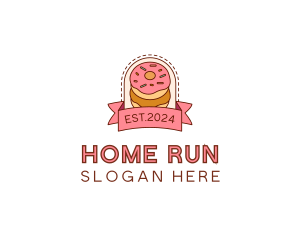 Donut Dessert Sweet logo design