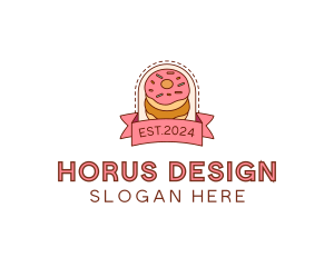 Donut Dessert Sweet logo design