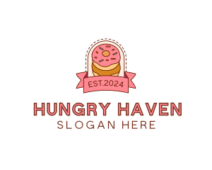 Donut Dessert Sweet logo design