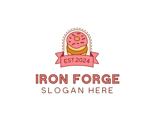 Donut Dessert Sweet logo design