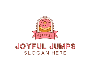 Donut Dessert Sweet logo design