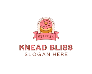 Donut Dessert Sweet logo design