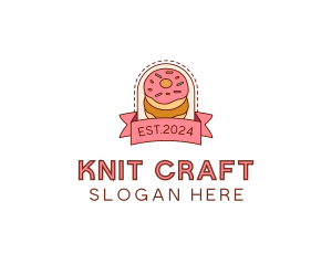 Donut Dessert Sweet logo design