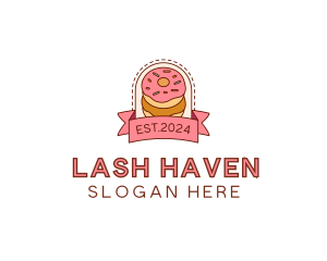 Donut Dessert Sweet logo design