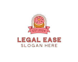 Donut Dessert Sweet logo design