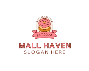 Donut Dessert Sweet logo design