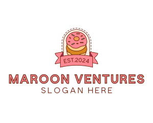 Donut Dessert Sweet logo design