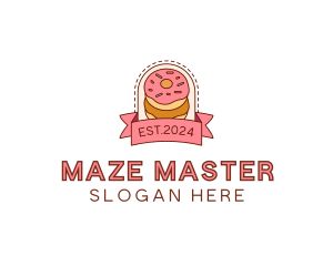 Donut Dessert Sweet logo design