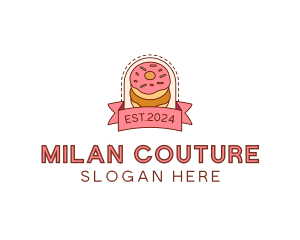 Donut Dessert Sweet logo design