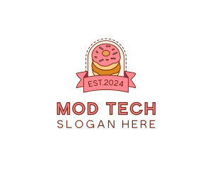 Donut Dessert Sweet logo design