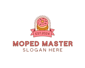 Donut Dessert Sweet logo design