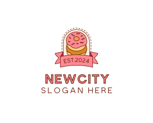 Donut Dessert Sweet logo design