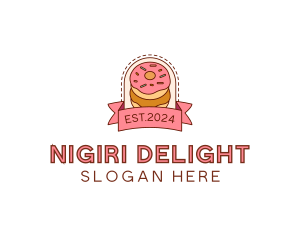 Donut Dessert Sweet logo design