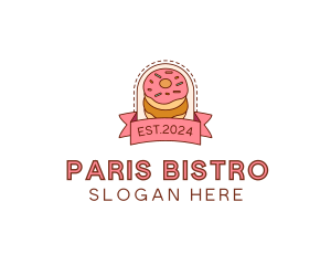 Donut Dessert Sweet logo design