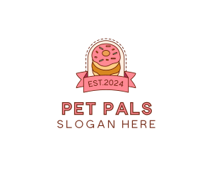 Donut Dessert Sweet logo design