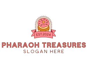 Donut Dessert Sweet logo design