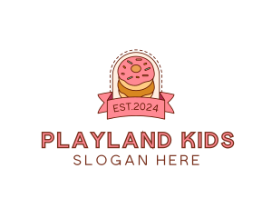 Donut Dessert Sweet logo design