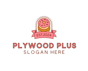 Donut Dessert Sweet logo design