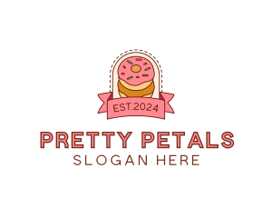 Donut Dessert Sweet logo design