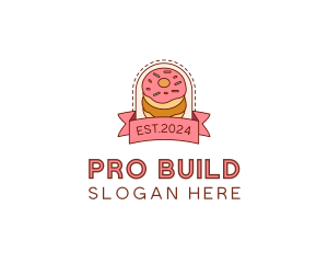 Donut Dessert Sweet logo design