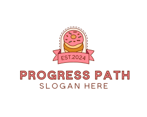 Donut Dessert Sweet logo design