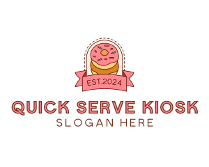 Donut Dessert Sweet logo design