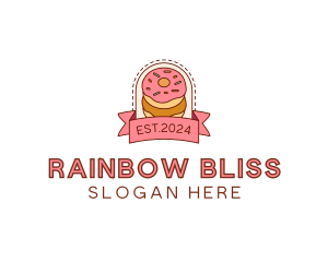 Donut Dessert Sweet logo design