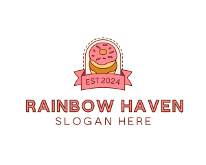 Donut Dessert Sweet logo design