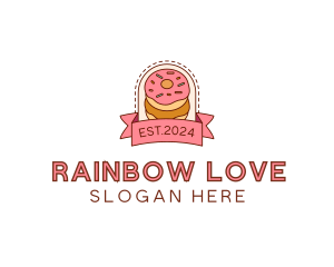 Donut Dessert Sweet logo design