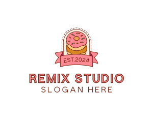 Donut Dessert Sweet logo design