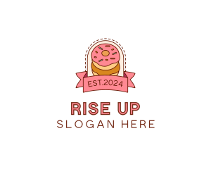 Donut Dessert Sweet logo design