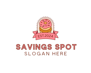 Donut Dessert Sweet logo design