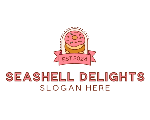 Donut Dessert Sweet logo design