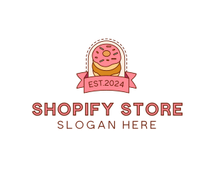 Donut Dessert Sweet logo design