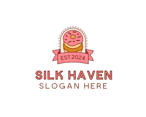 Donut Dessert Sweet logo design