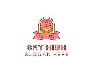 Donut Dessert Sweet logo design