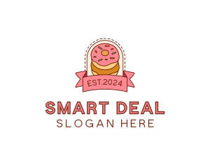 Donut Dessert Sweet logo design