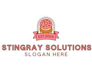 Donut Dessert Sweet logo design