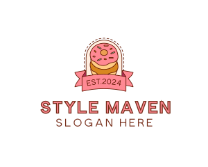 Donut Dessert Sweet logo design