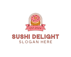 Donut Dessert Sweet logo design