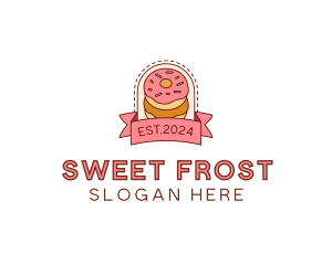 Donut Dessert Sweet logo design