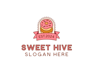 Donut Dessert Sweet logo design