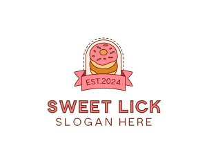 Donut Dessert Sweet logo design