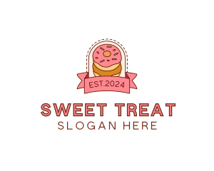 Donut Dessert Sweet logo design