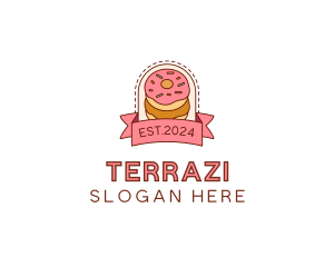 Donut Dessert Sweet logo design