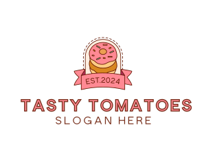 Donut Dessert Sweet logo design