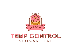 Donut Dessert Sweet logo design