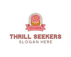 Donut Dessert Sweet logo design