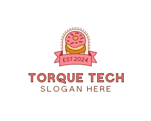 Donut Dessert Sweet logo design