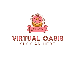 Donut Dessert Sweet logo design